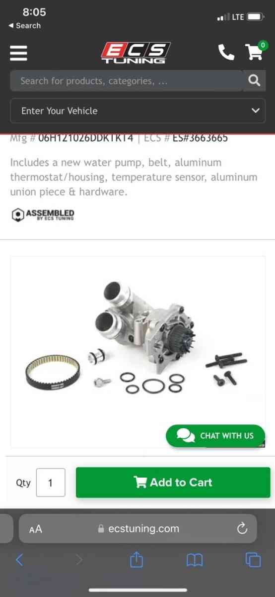 20T upgraded aluminum Water pump