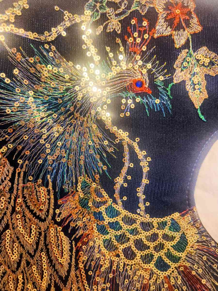 Ella and Elly Peacock Embroidery Tassel Bag