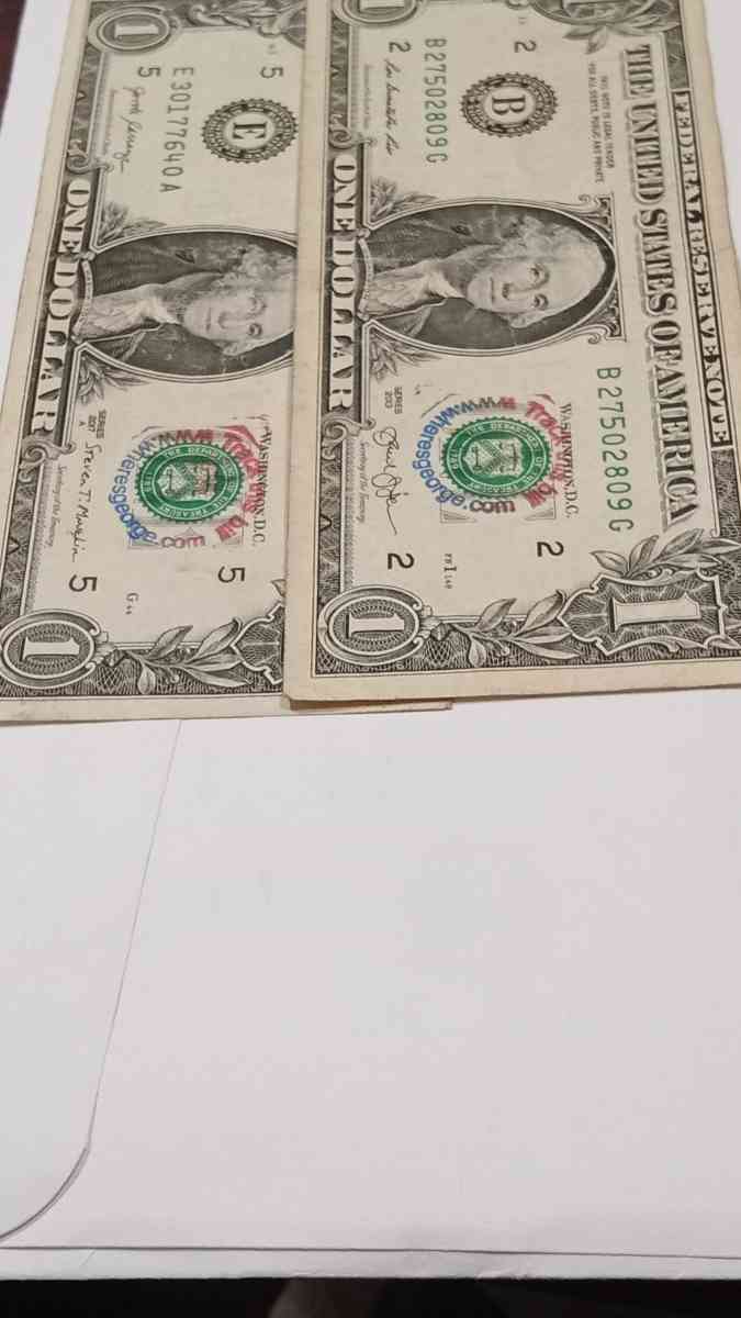 this is a printing Error on the both bills