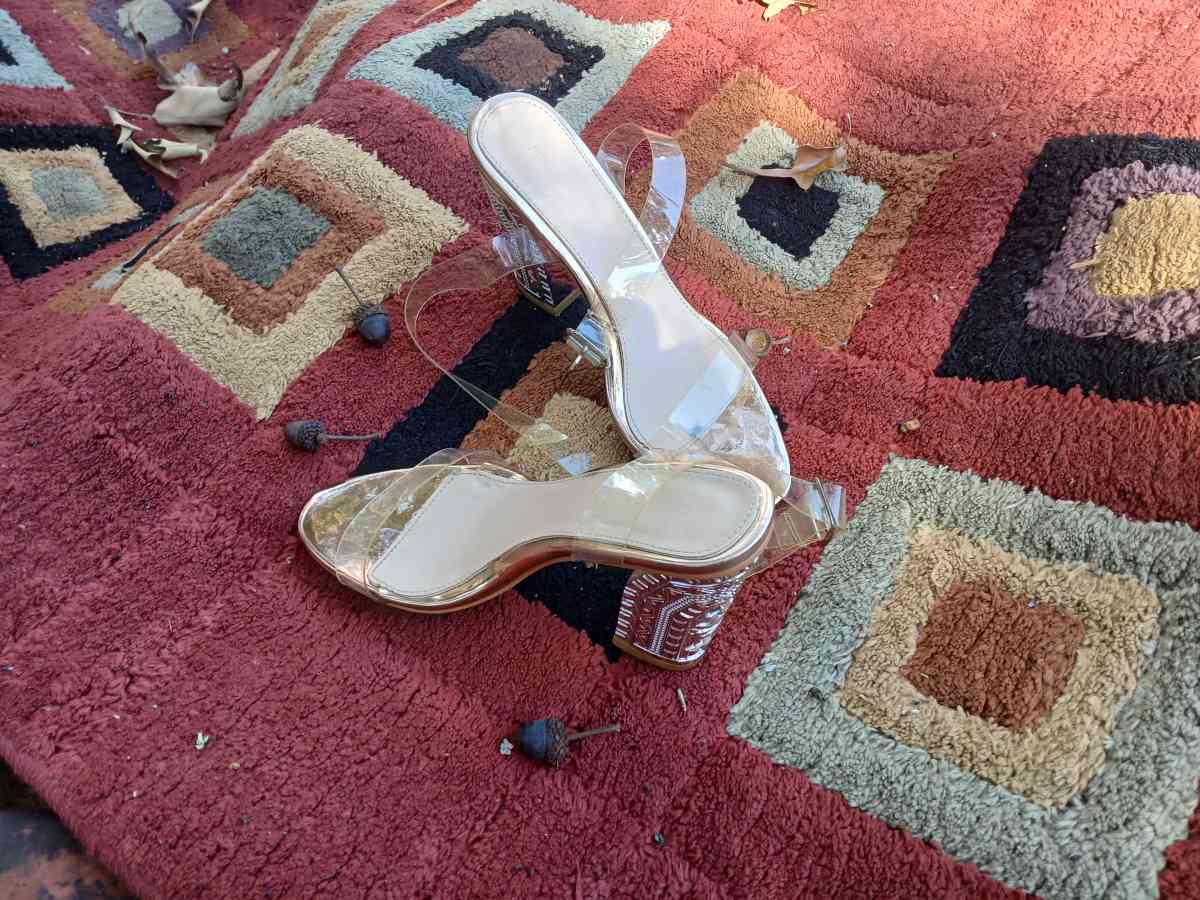 Clear  river high heels