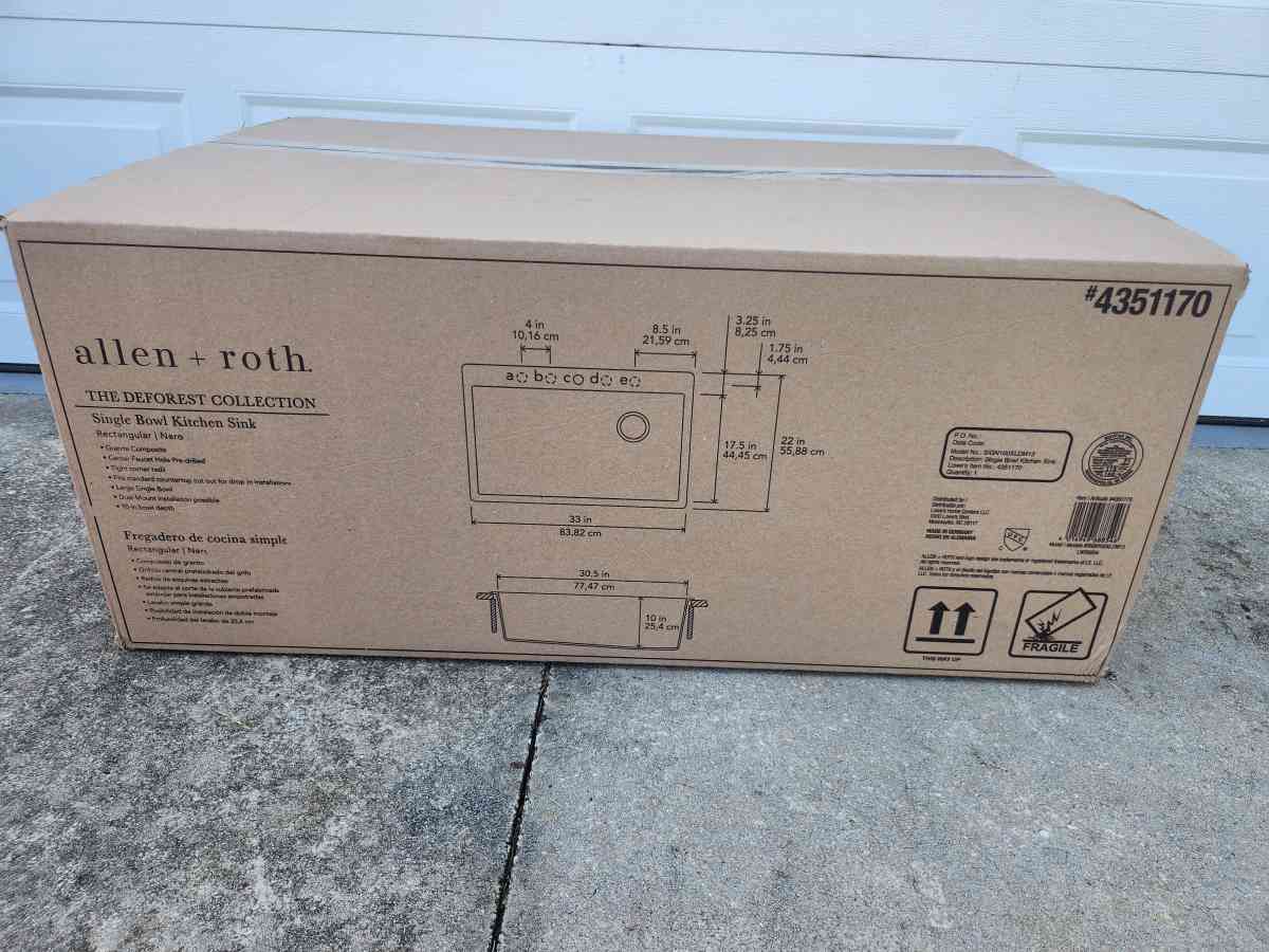 Allen Roth Deforest Collection Kitchen Sink