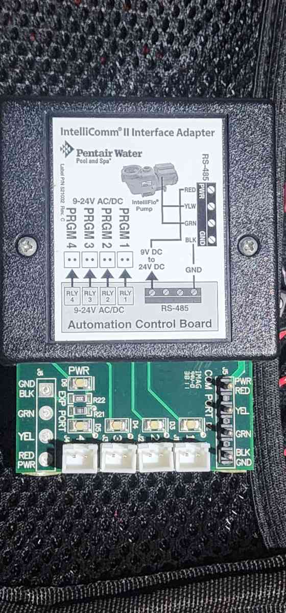 pentair intellicomm 2 interface adapter