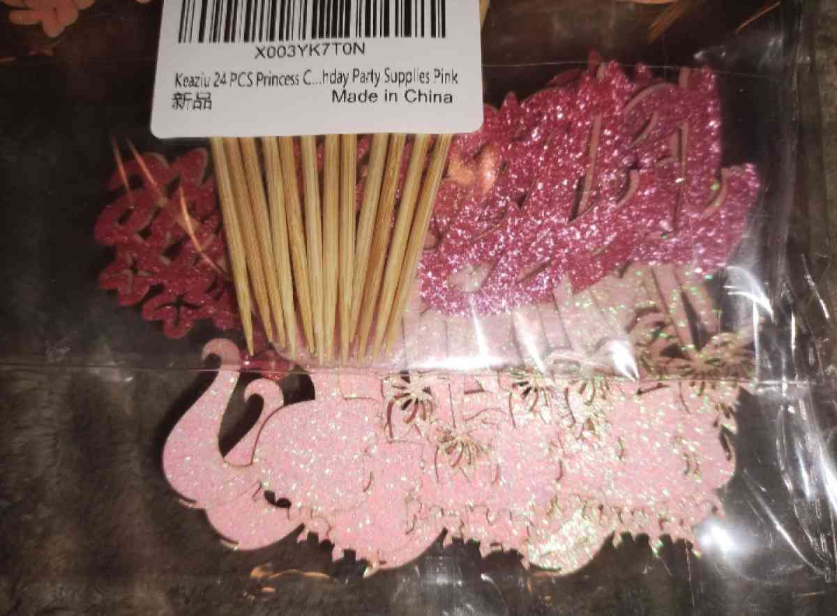 24 piece Barbie cupcake toppers