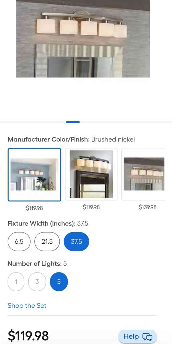 Allen Roth Merington Vanity Bar Light