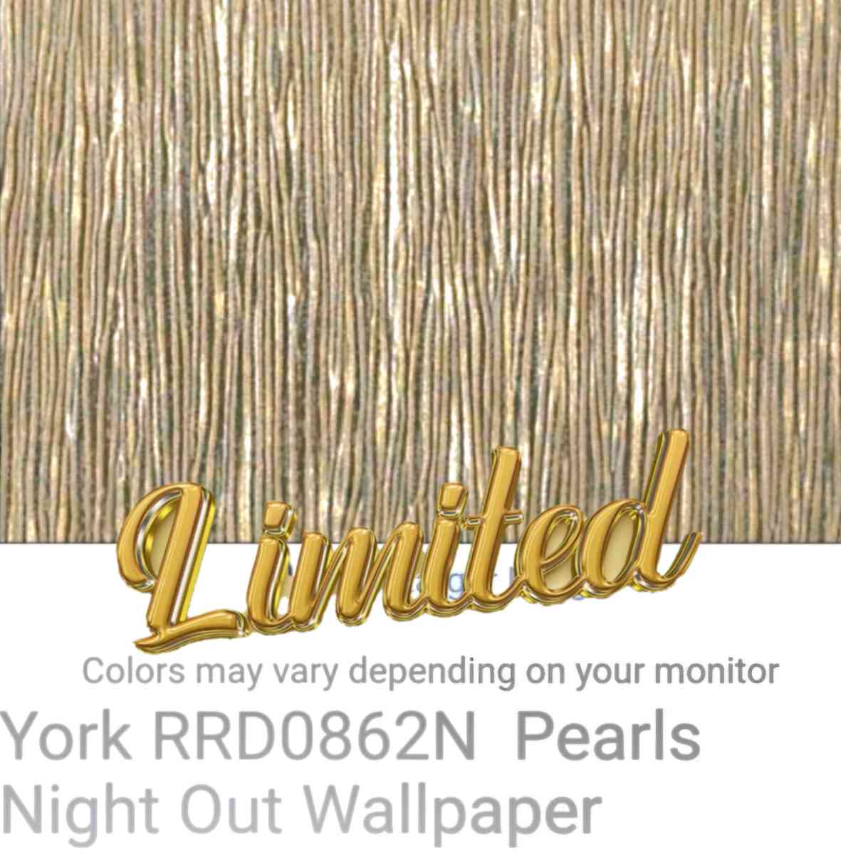 7 dbl Rolls of York ModernContemporary Gold Silver Metallic