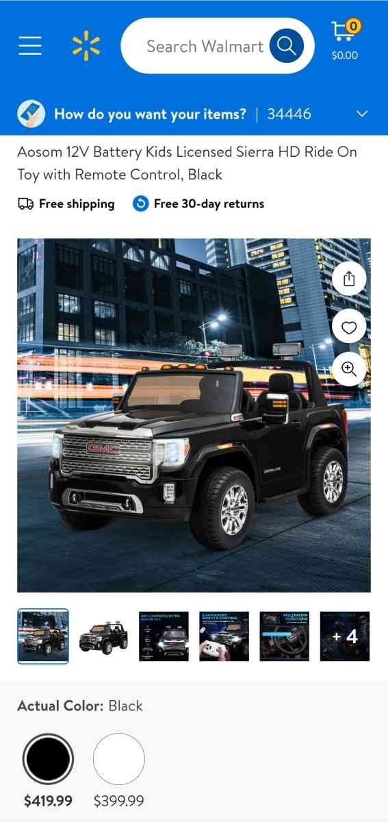 GMC Sierra 12V Ride On Power Wheels