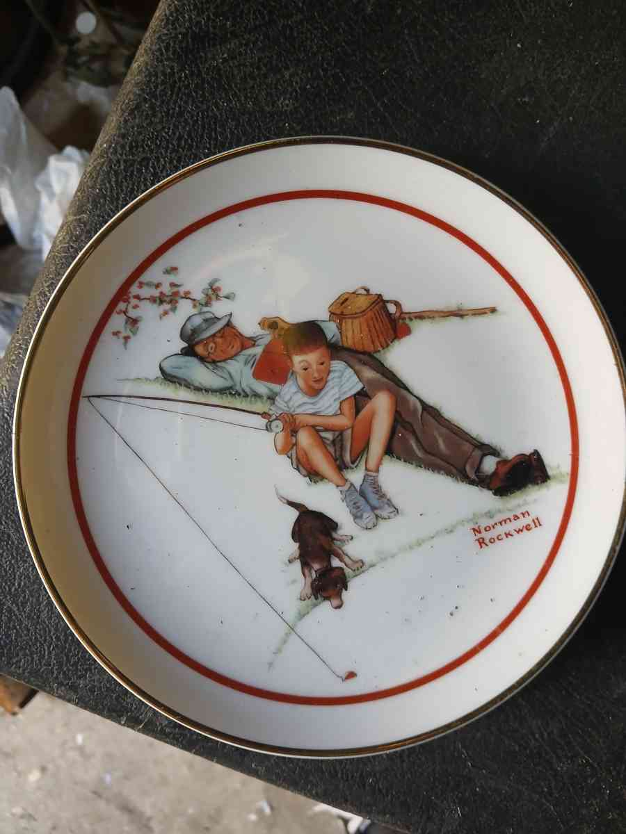 NORMAN ROCKWELL PLATE WAITING FOR DINNER Special Edition