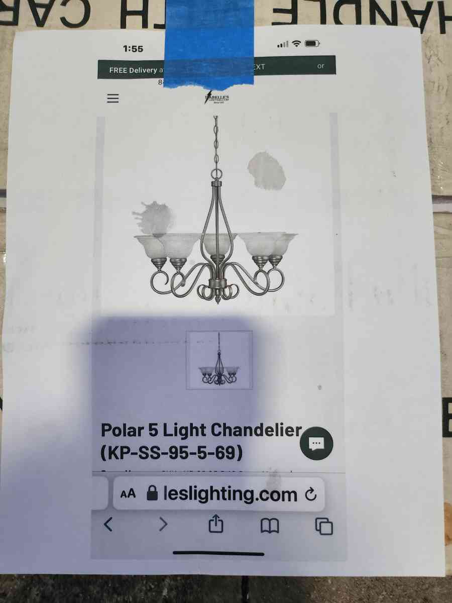 Savoy House Polar 5 Light Chandelier