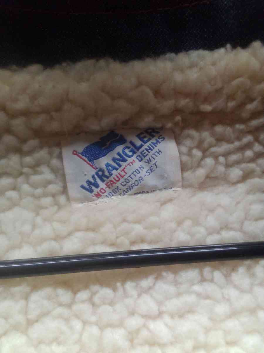 vintage wrangler vest one of a kind never worm set in closet