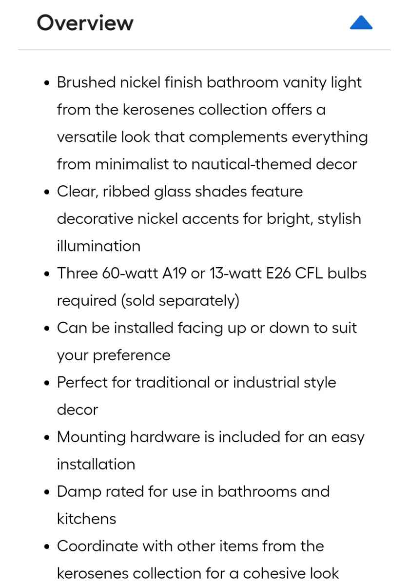 Allen Roth Kenross Vanity Bar Light