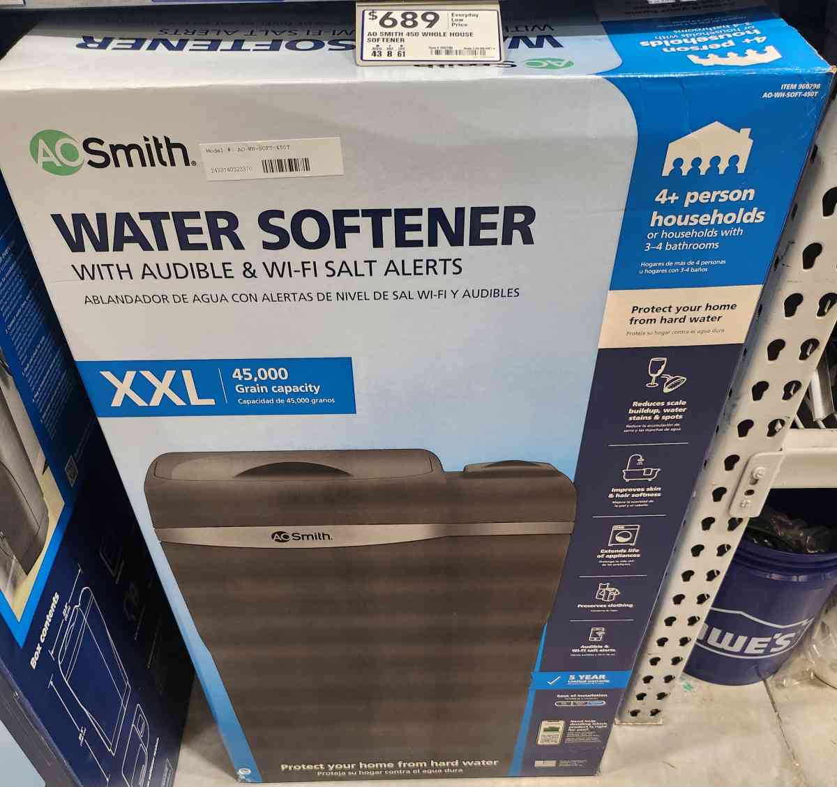 AO Smith 45000 Grain Water Softener System