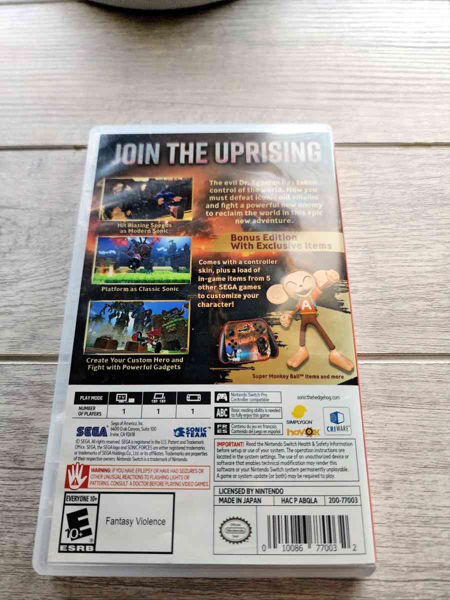 Sonic Forces Switch Game 20