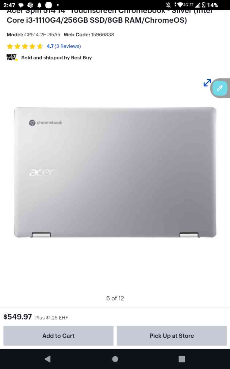 ACER CHROMEBOOK LAPTOP