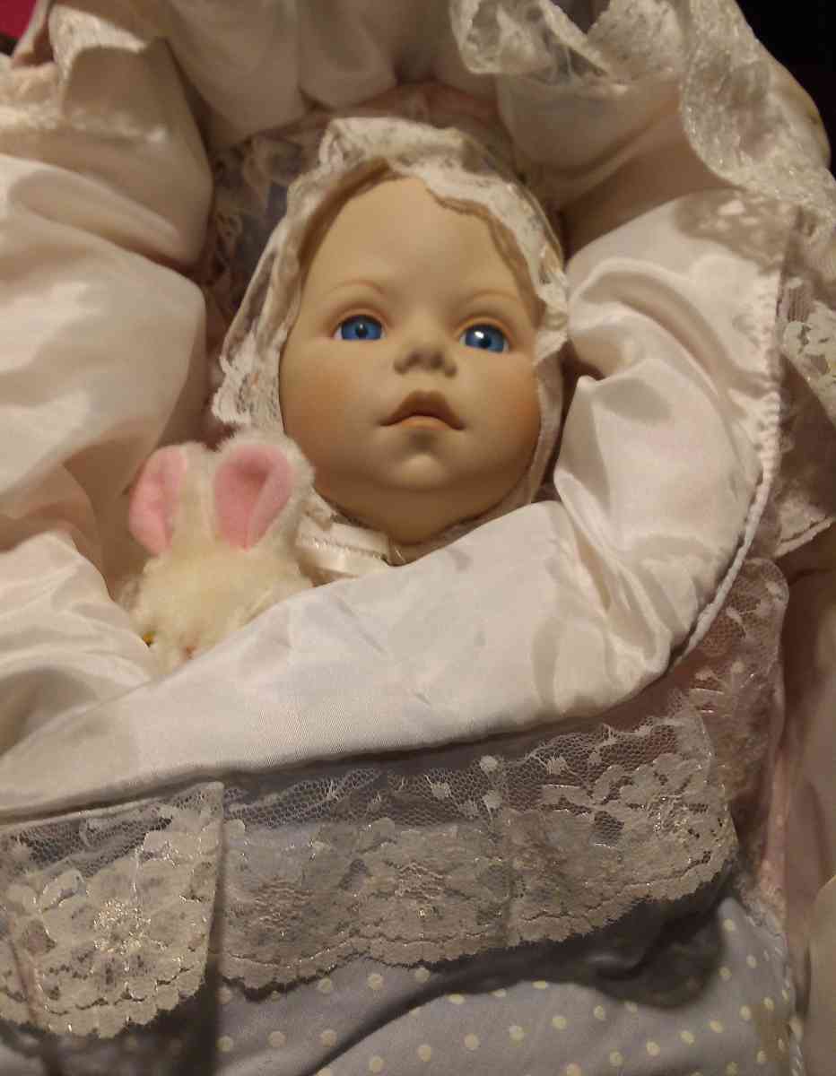 BUNDLE OF JOY PORCELAIN DOLL WITH ALL ACCESSORIES
