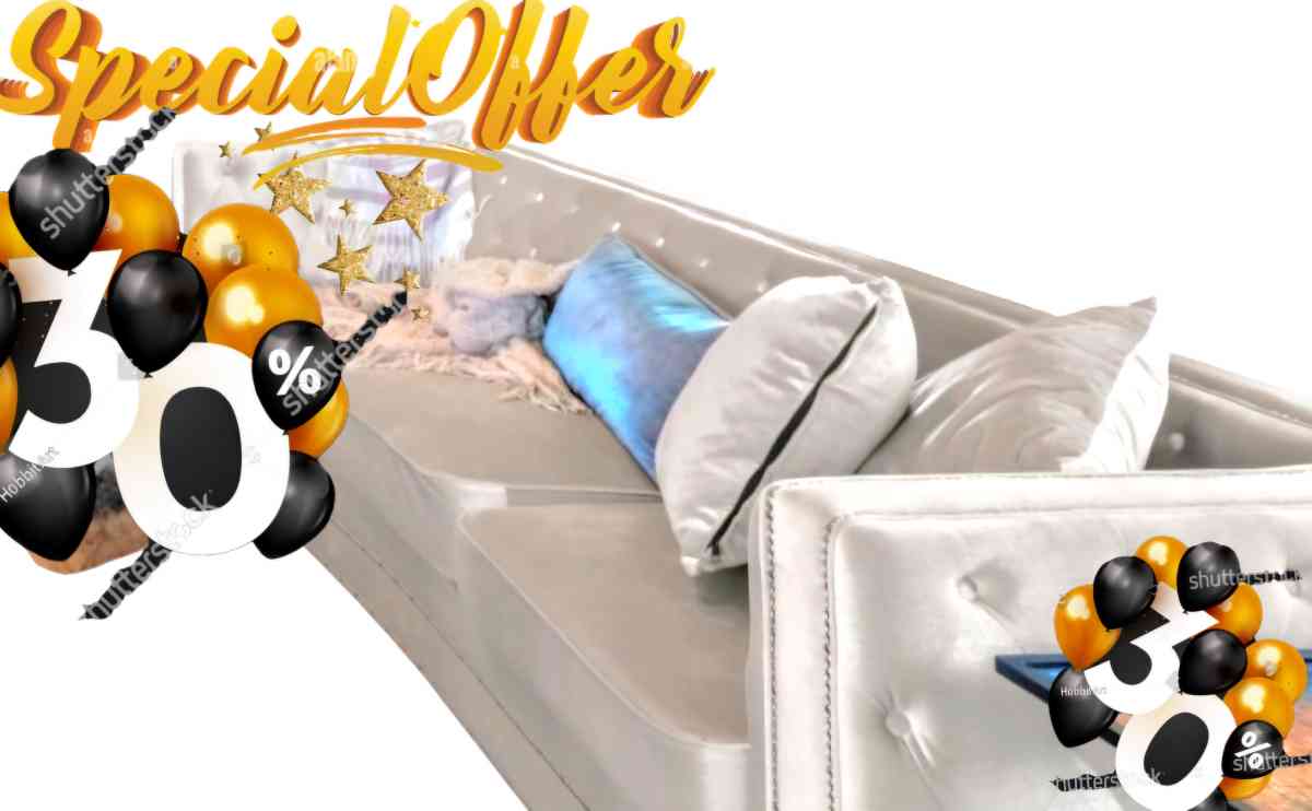 Brushed Velvet Chesterfield Sofa Couch Veun 865 by Rosdorf