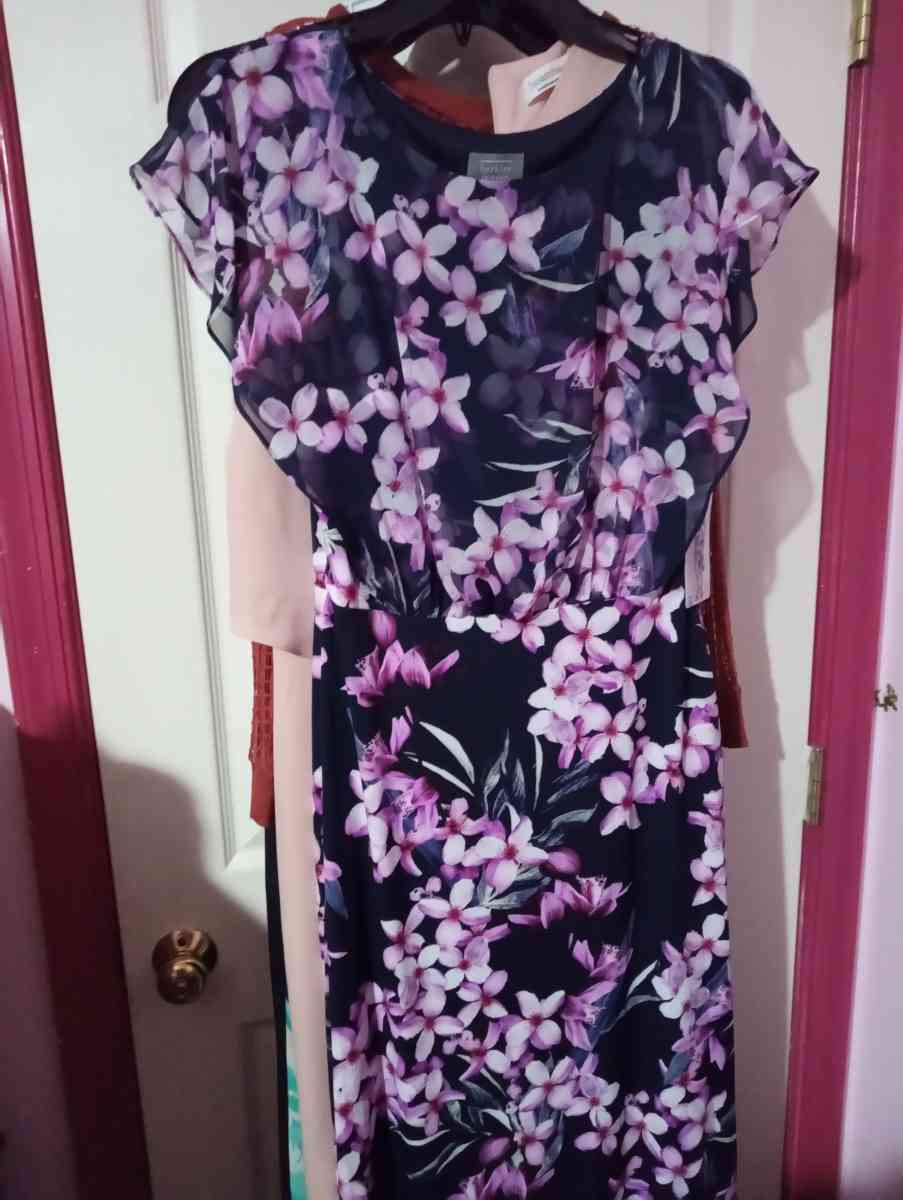 purple flower dress