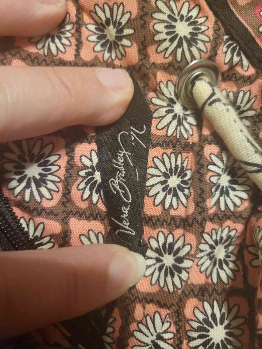 Pink Vera Bradley over the shoulder bag