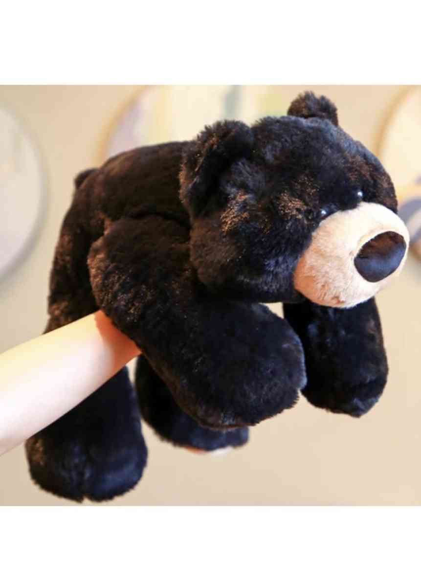 20 inch black bear plush