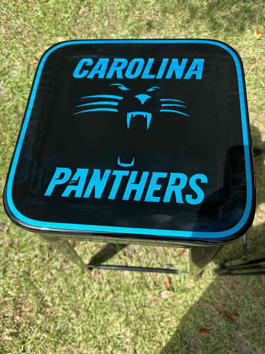 One of a kind Carolina Panthers Bar Stools
