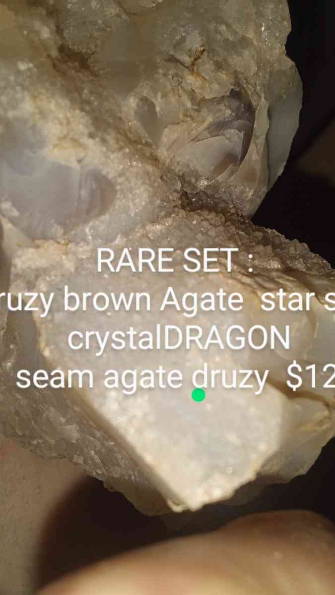 RARE DRUZY AND BROW AGATE