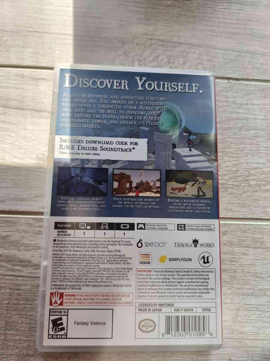 Rime Nintendo Switch Game