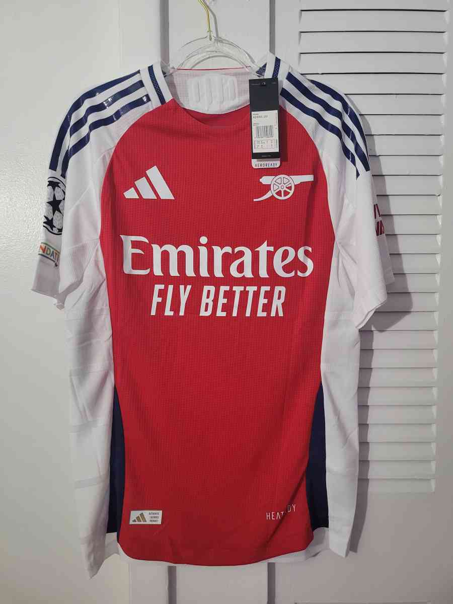 Arsenal Jersey Soccer 2025 Player Version Size M L Saka