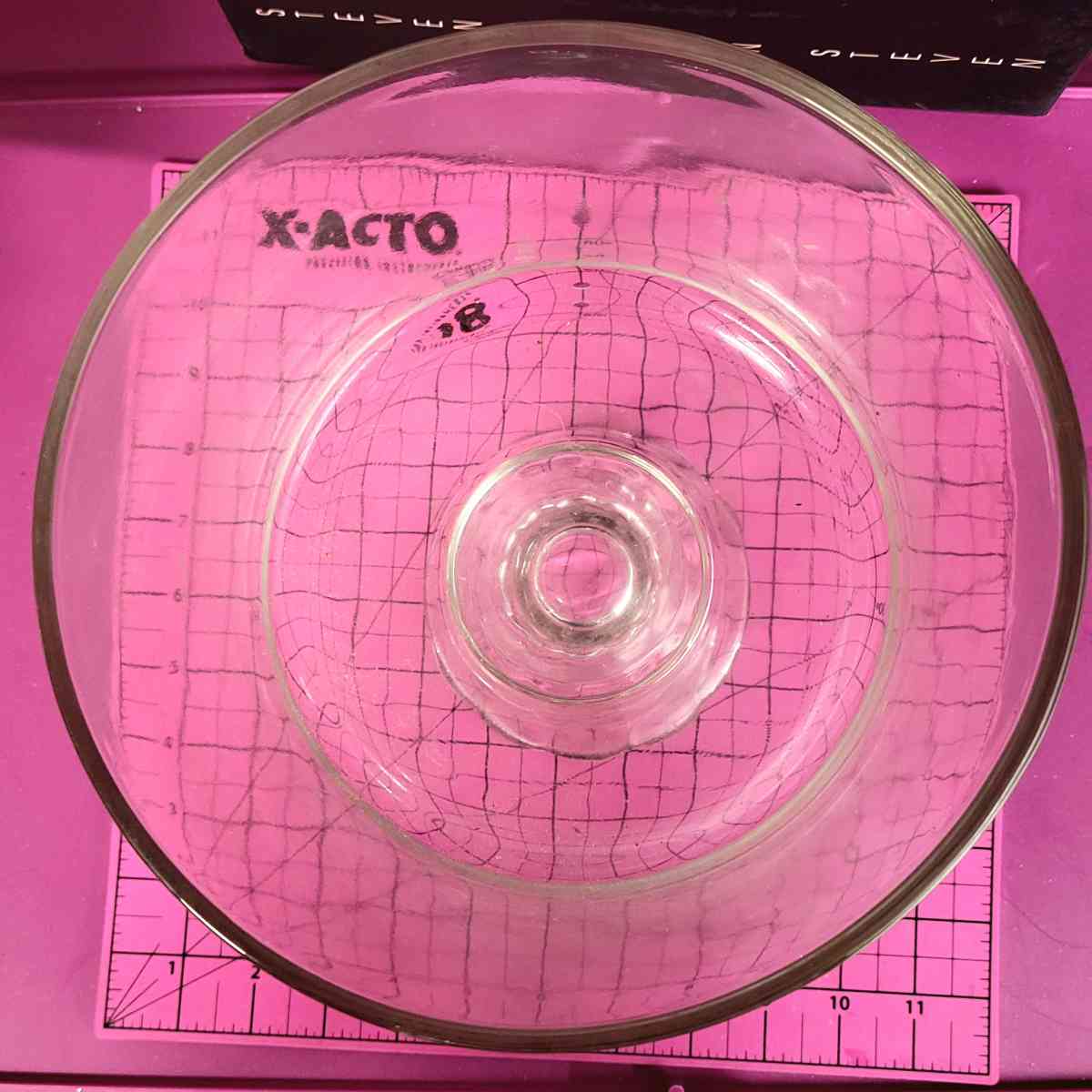 Vintage Glass 8 Trifle Bowl on Beautiful Swirl Pedastal