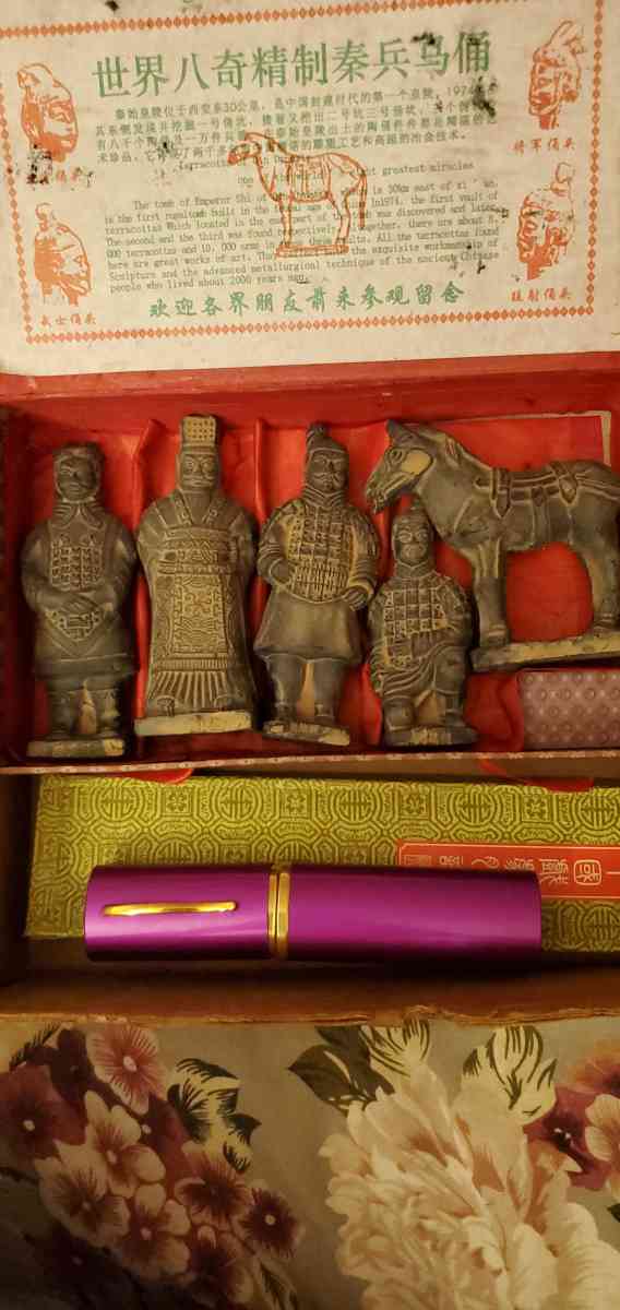 Emperor Qin Shi Huang Soldier Figurine Set Vintage