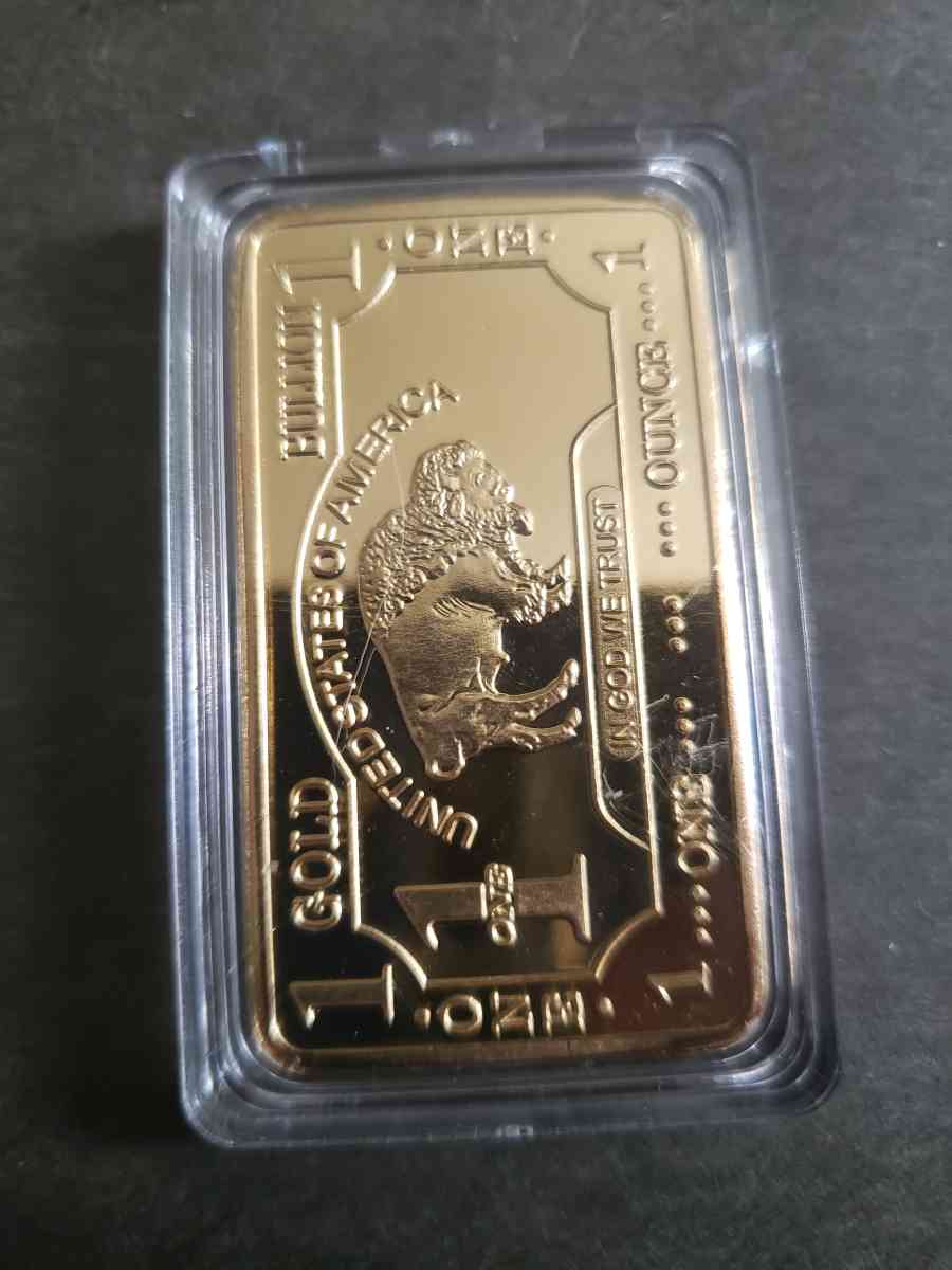 One ounce gold bar