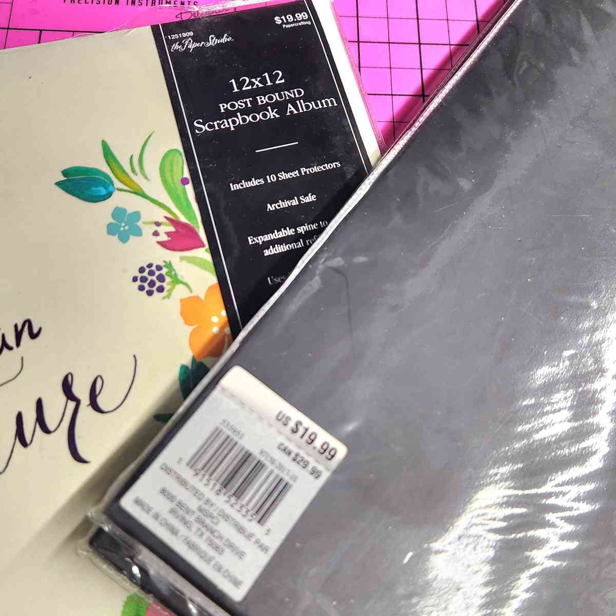 Lot of 3 New 12 x 12 Postbound and Expandable Scrapbooks