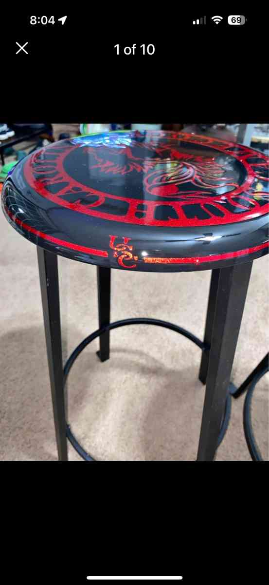 One of a kind Gamecocks Bar stools