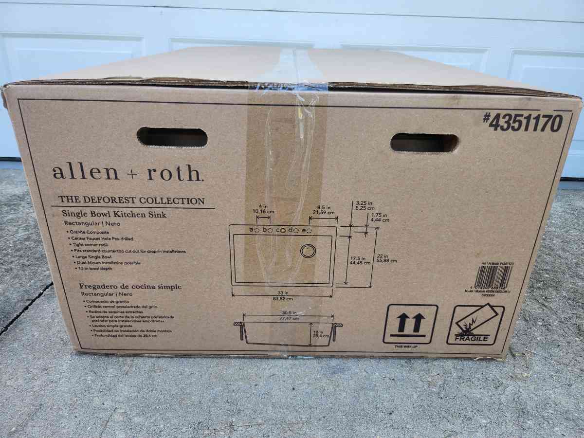 Allen Roth Deforest Collection Kitchen Sink
