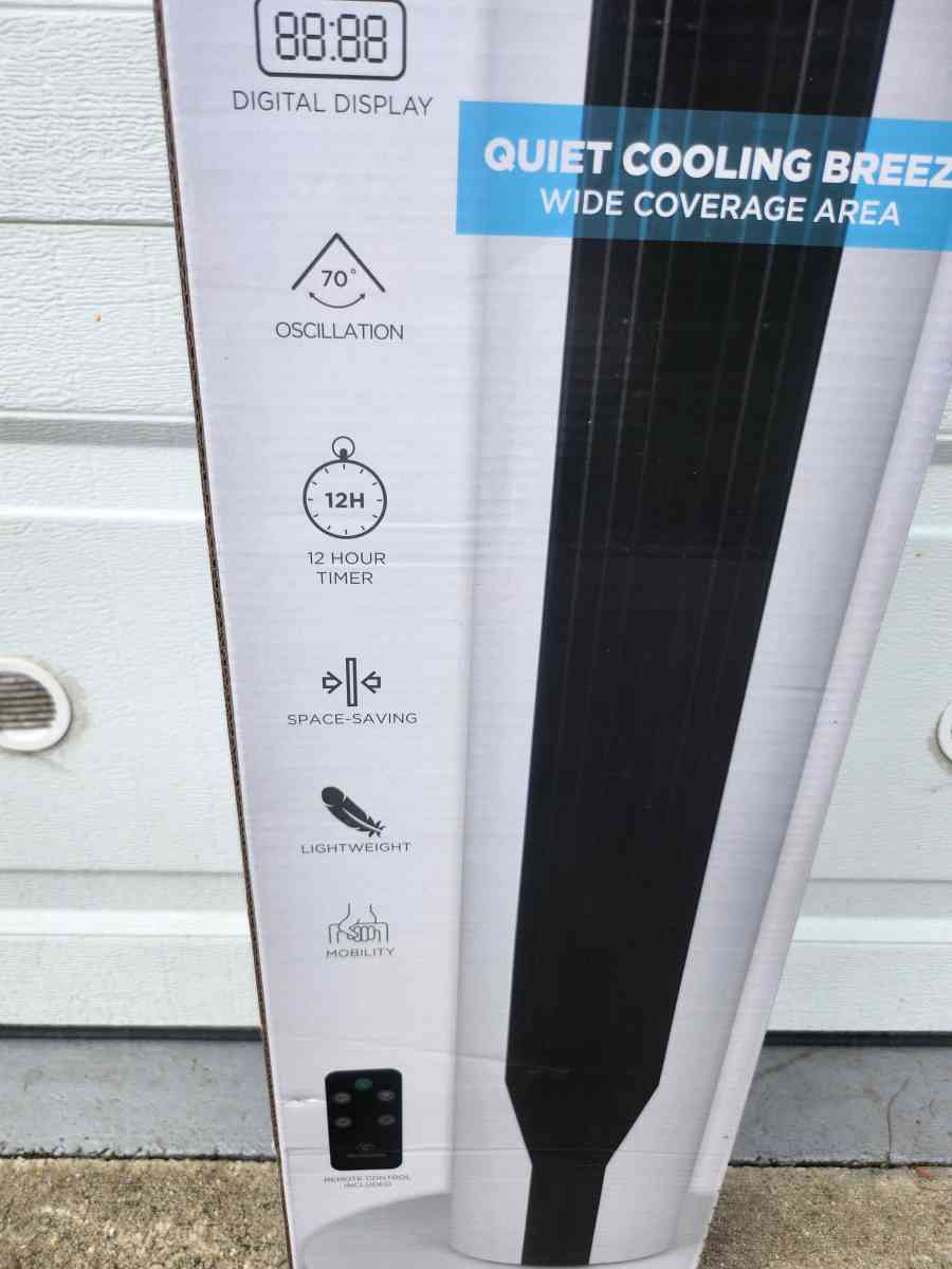 Westinghouse 36 inch Oscillating Tower Fan with Remote Contr