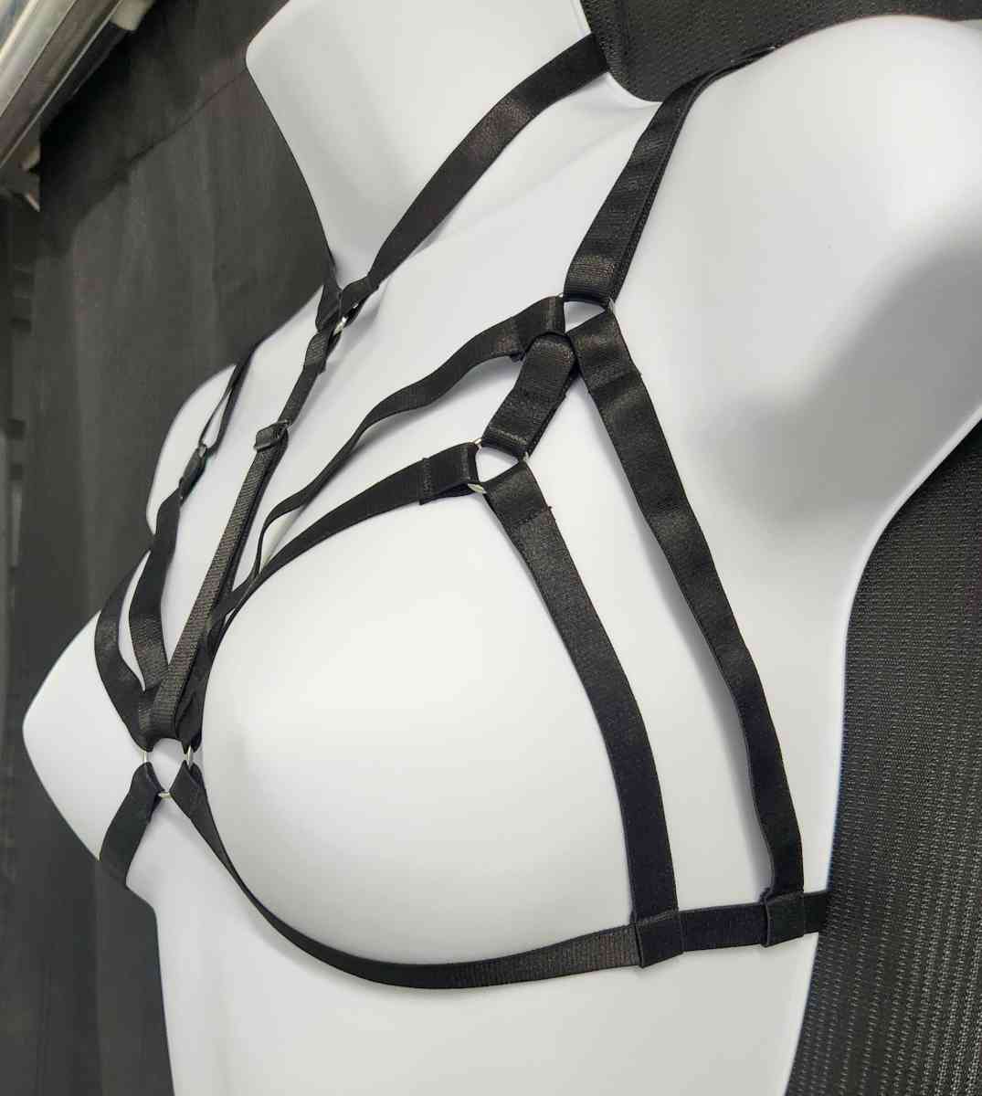 Womens Elastic Adjustable Body Harness Cupless Bra Accessory