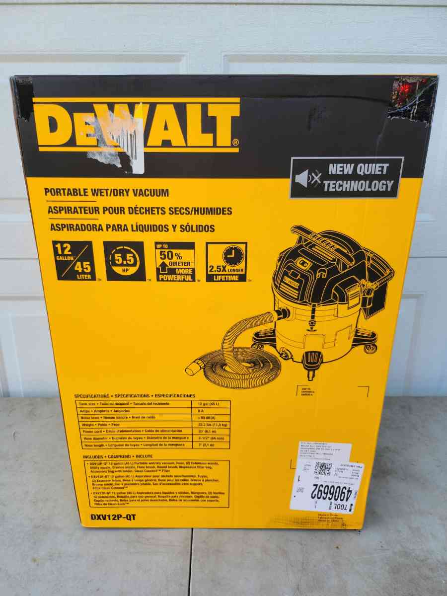 Dewalt Stealthsonic Quiet Wet Dry Shop Vacuum
