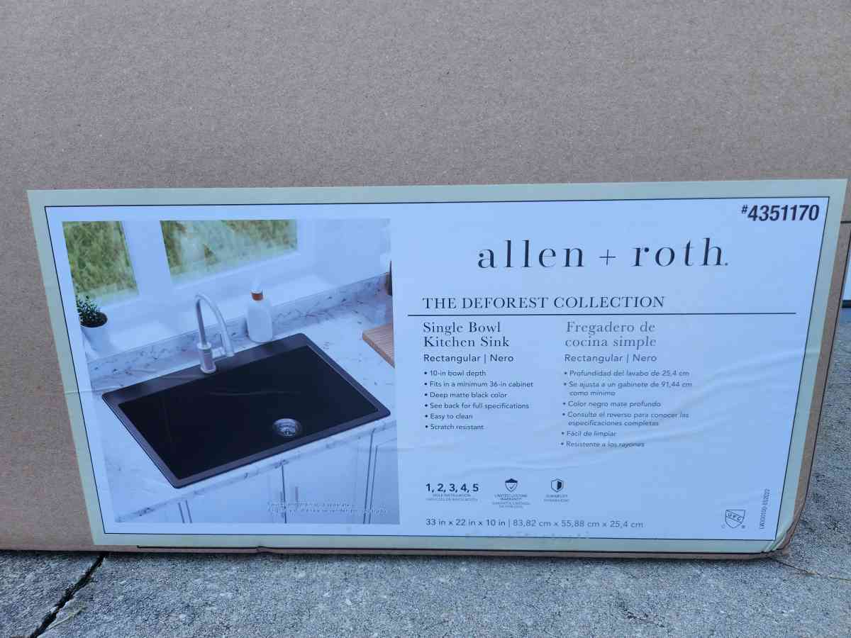 Allen Roth Deforest Collection Kitchen Sink