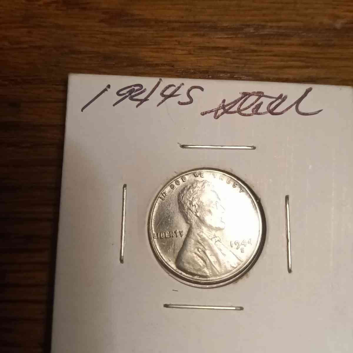 1944 s steel wheat penny