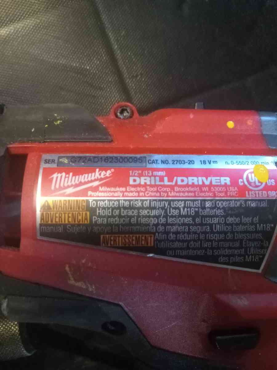 Milwuakee Impact  Driver Tool Kit Combo