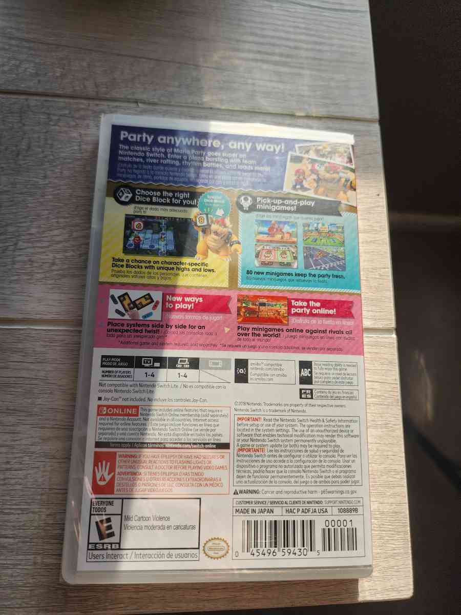 Super Mario Party Game Sealed 50