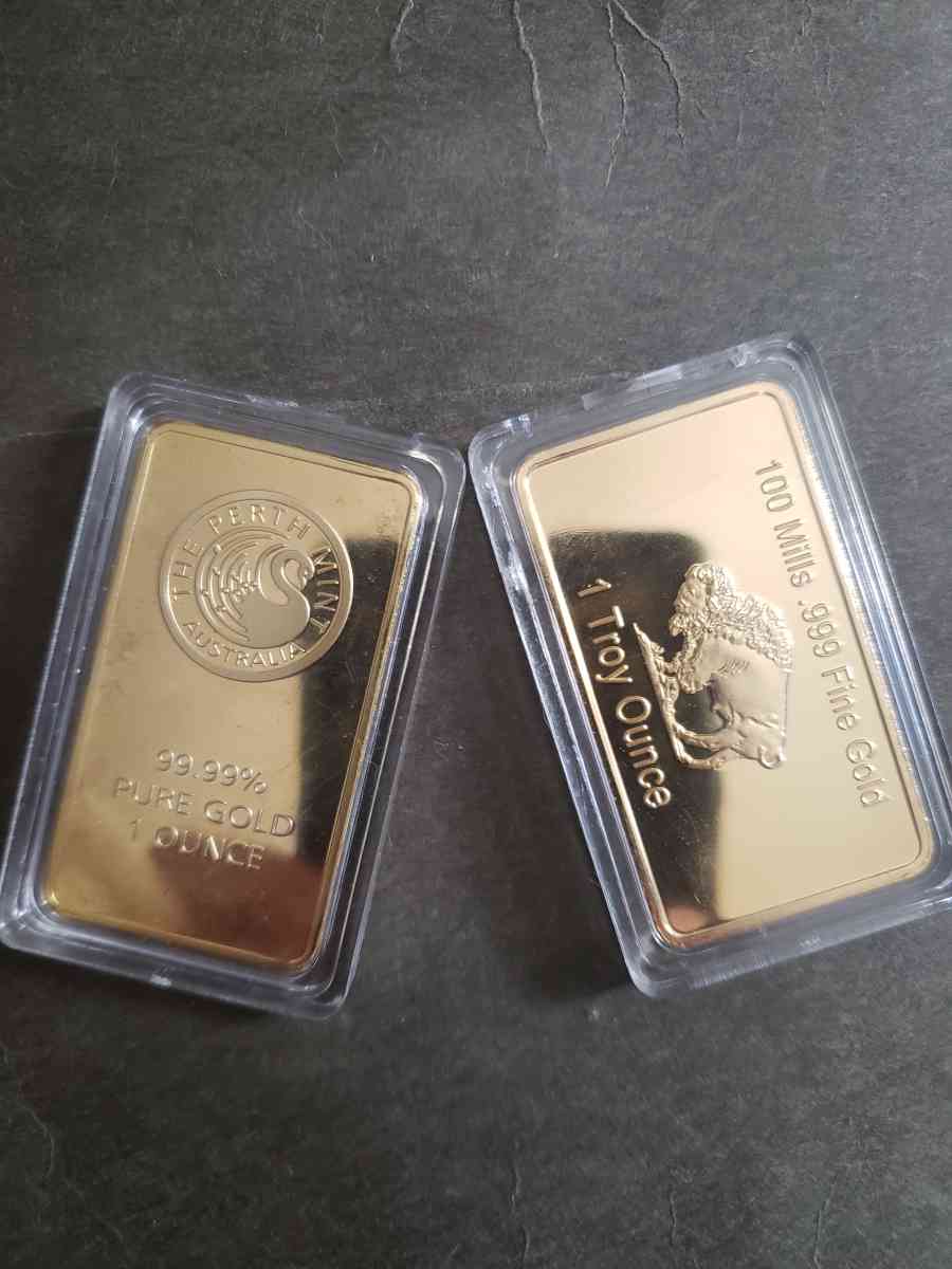 One ounce gold bar