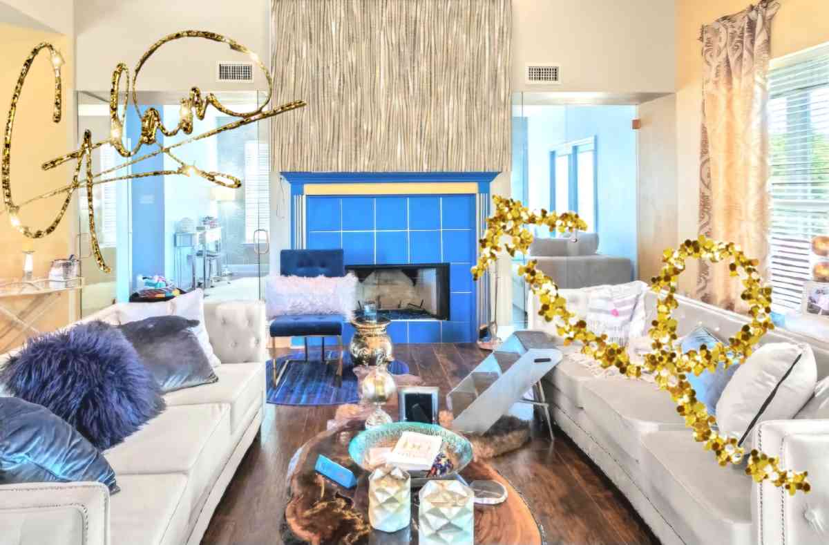 7 dbl Rolls of York ModernContemporary Gold Silver Metallic