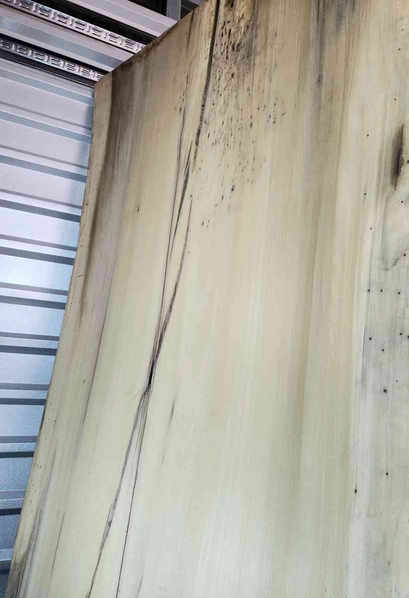 Ohio Red Oak Live Edge Wood Slab 38W x 97L x 2 Thick