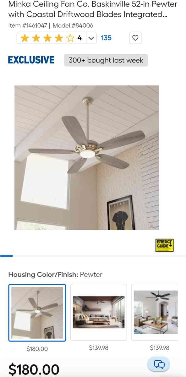 Minka Ceiling Fan