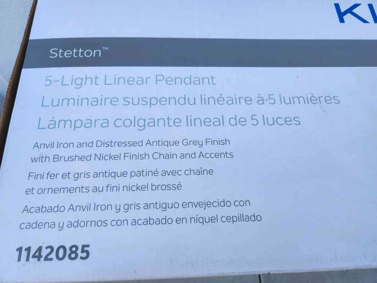 Kichler Stetton 5 Light Linear Pendant