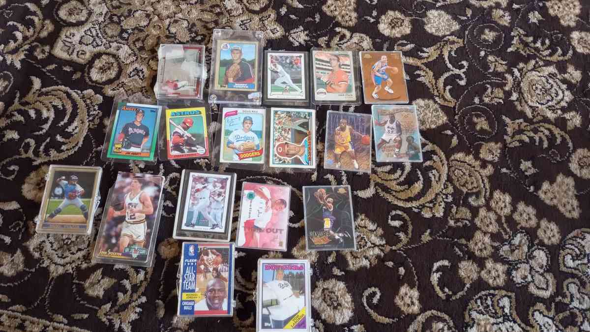 Basketball and Football Collectors Cards