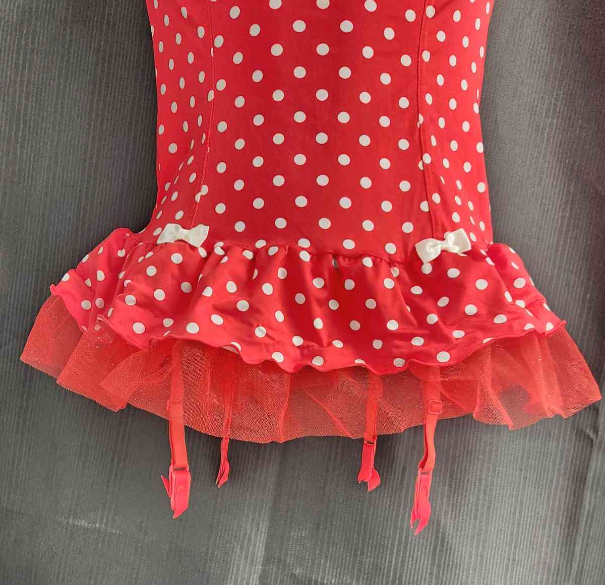 Victorias Secret Polka Dot Corselette w Bottom 34C S