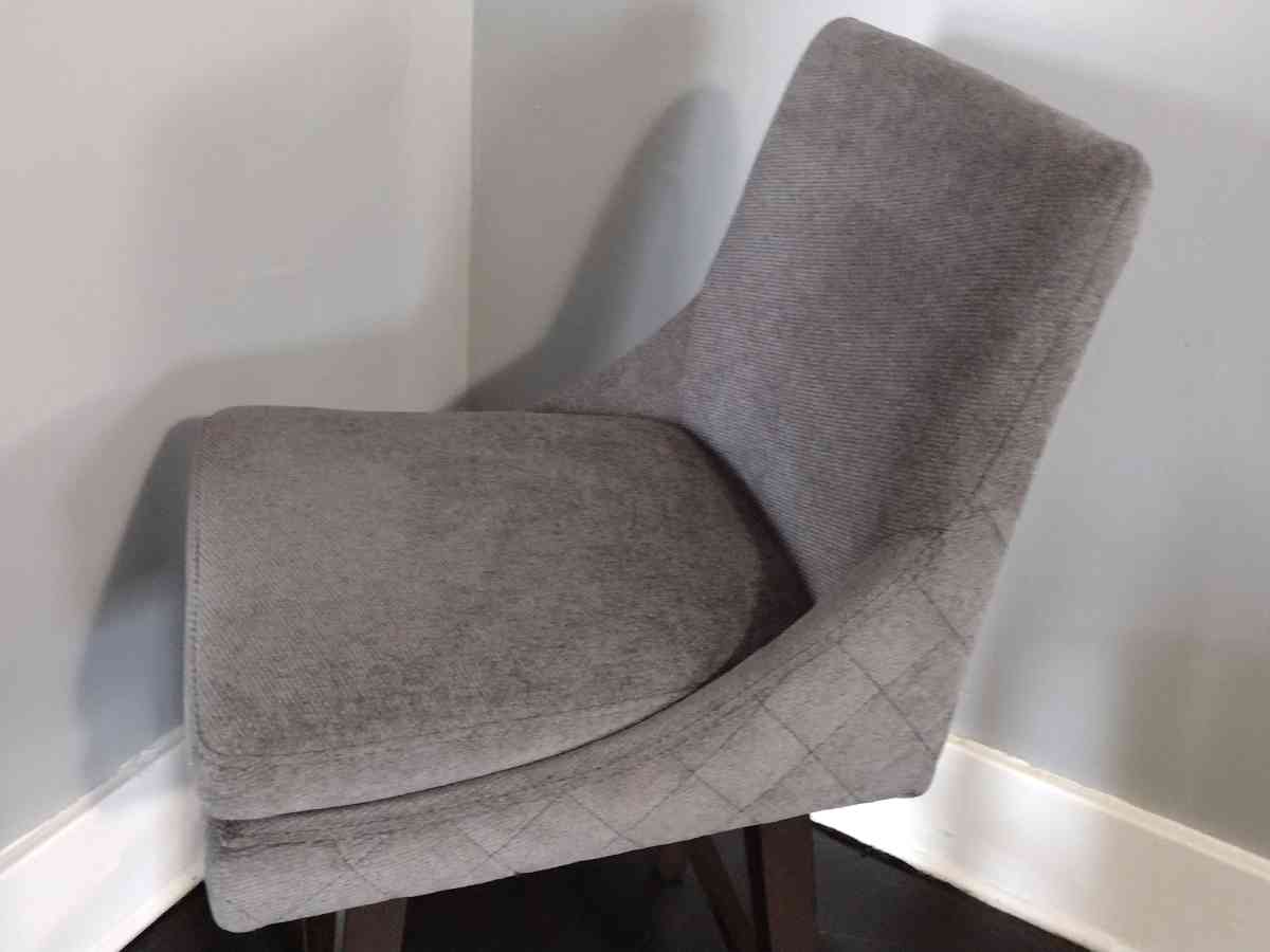 Lissa Fog Fabric Swivel Bar Counter Stool