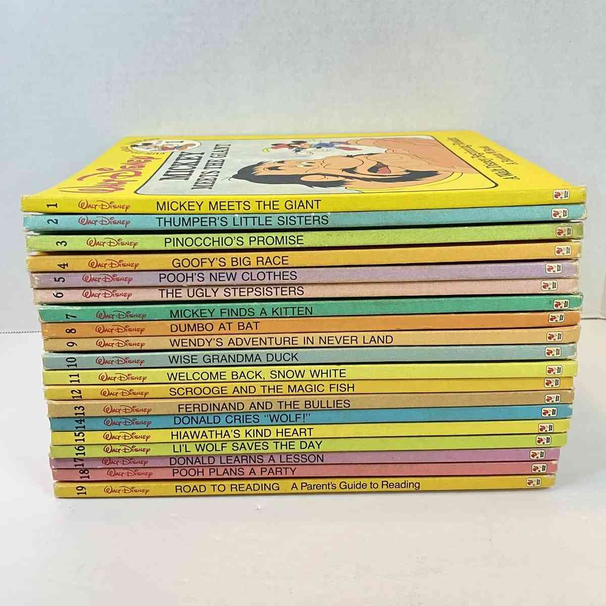 RARE 1st print Walt Disney FuntoRead Library Complete Full S