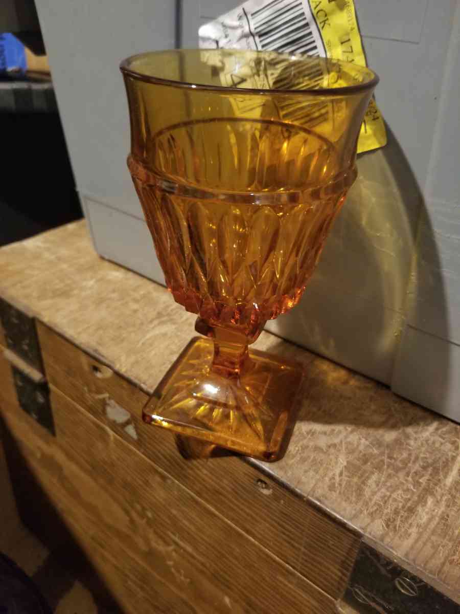 Antique Indiana ware Gobblets set pf 10