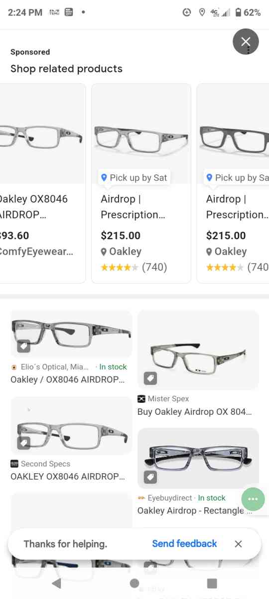 Oakley  readers